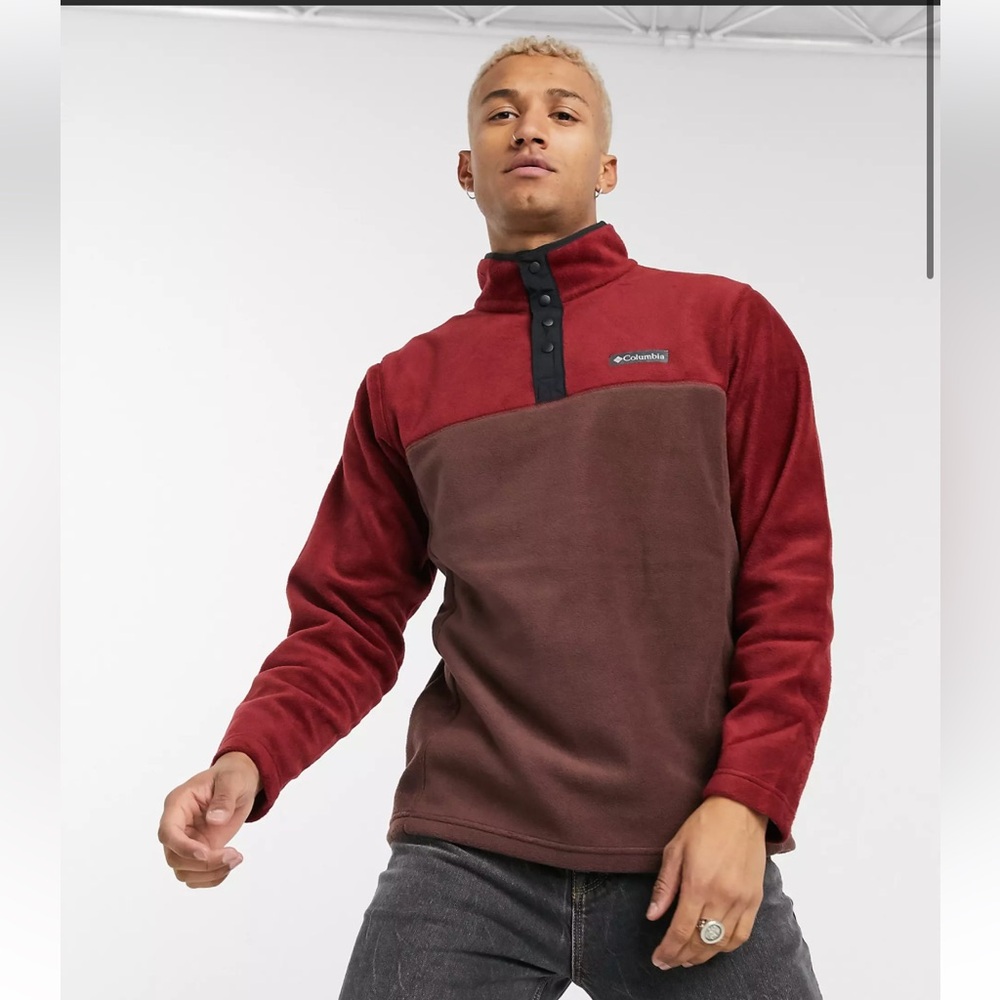 Columbia Steens Mountain Snap Neck Fleece Sz XXL